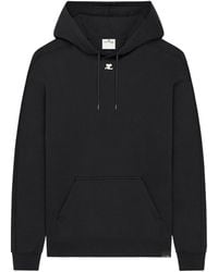 Courreges - Logo-Patch Cotton Hoodie - Lyst