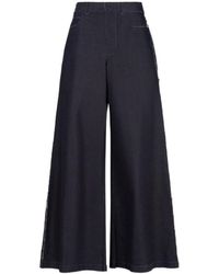 Marni - Deep Stretch Denim Trompe L'Oeil Trousers - Lyst