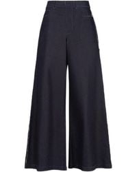 Marni - Deep Stretch Denim Trompe L'Oeil Trousers - Lyst