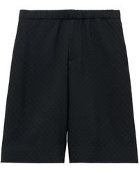 McQueen - Skull Jacquard Shorts - Lyst
