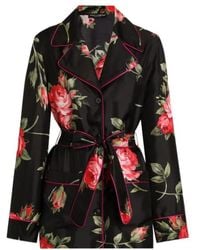 Dolce & Gabbana - Rose Bouquet-Printed Vanity Twill Shirt - Lyst