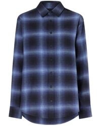 Matteau - Checked Cotton-Flannel Shirt - Lyst