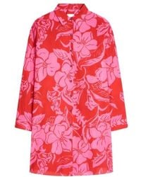 Dries Van Noten - Floral Shirt Midi Dress - Lyst
