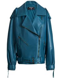 Balmain - Lambskin Biker Jacket - Lyst