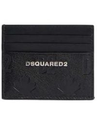 DSquared² - Logo Embossed Card Holder Wallet - Lyst
