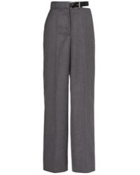 Stella McCartney - Wool Flannel Straight Pants - Lyst