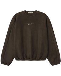 Fear Of God - Suede Fleece Logo-Embroidered Sweater - Lyst