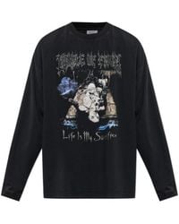 Vetements - Graphic Long-Sleeve T-Shirt - Lyst
