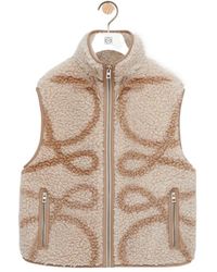 Loewe - Anagram Fleece Jacquard Vest - Lyst