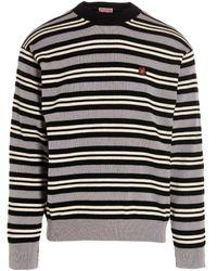 KENZO - Flower Patch Striped Light Sweater - Lyst
