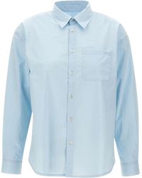 A.P.C. - Boyfriend Logo-Embroidered Buttoned Shirt - Lyst