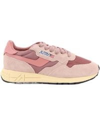 Autry - Reelwind Low Mesh And Suede Sneakers - Lyst