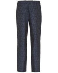 Fendi - Ff Labyrinth Jacquard Trousers - Lyst
