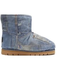 Acne Studios - Logo Patch Ankle Boots - Lyst