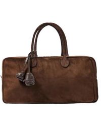 Magda Butrym - Brigitte Large Suede Duffel Bag - Lyst