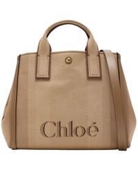 Chloé - Chloé Carry Logo Detailed Tote Bag - Lyst