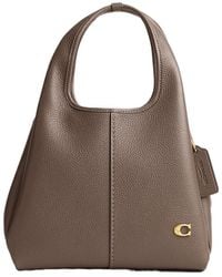COACH - Lana Pebbled-Leather Tote Bag - Lyst