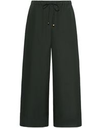 Max Mara - Drawstring Wide-Leg Trousers - Lyst