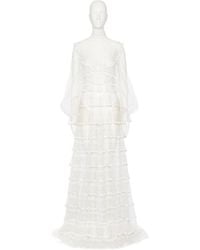Valentino - Long-Sleeved Evening Dress - Lyst
