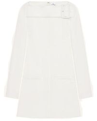 Courreges - Courrèges Buckle-Detailed Long-Sleeved Dress - Lyst
