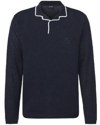Giorgio Armani - Linen And Silk Polo Sweater - Lyst