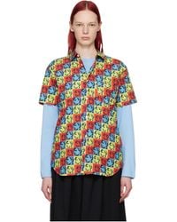 Comme des Garçons - Comme Des Garçons Shirt Andy Warho Printed Poplin Shirt - Lyst