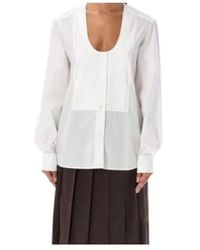 JW Anderson - Jw Anderson Relaxed Fit Pintuck Bib Shirt - Lyst