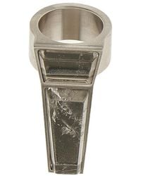 Rick Owens - Geometric Statement Ring - Lyst