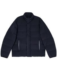 Emporio Armani - Nylon Down Jacket With Tone-On-Tone Logo On The Chest - Lyst