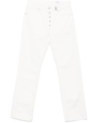 McQueen - Straight-Leg Frayed-Edge Jeans - Lyst