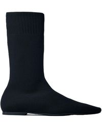 TOTEME - Totême Knitted Sock Ankle Boots - Lyst