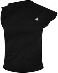 Vivienne Westwood - Logo Cotton Hebo Top T-Shirt - Lyst