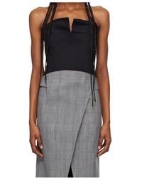 RECTO. - Cropped Strapless Top - Lyst