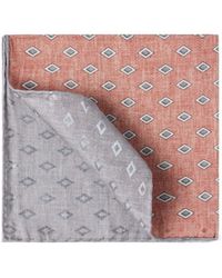 Brunello Cucinelli - Diamond Patterned Pocket Square Scarf - Lyst