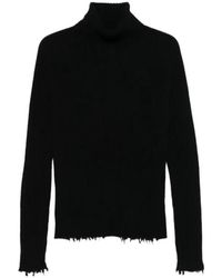 Uma Wang - Ribbed Frayed-Edge Sweater - Lyst