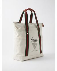 Gucci - Medium Web Canvas Bag - Lyst