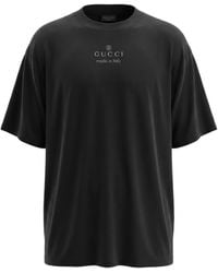 Gucci - Logo Detailed Crewneck T-Shirt - Lyst