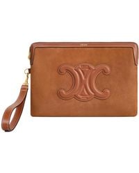 Celine - Small Pouch With Strap Cuir Triomphe - Lyst
