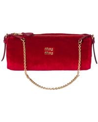 Miu Miu - Pochette En Velours - Lyst