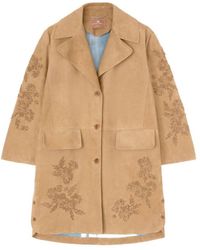 Ermanno Scervino - Floral Embroidered Coat - Lyst