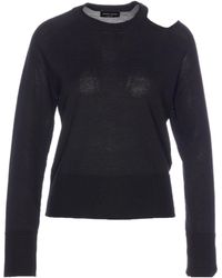Roberto Collina - Cut-Out Shoulder Sweater - Lyst