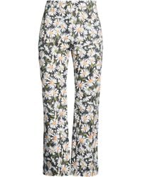 Weekend by Maxmara - Floral-Print Casual Trousers - Lyst