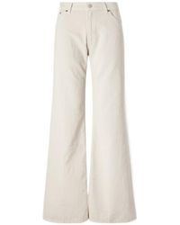 Haikure - Cotton-Courduroy Wide-Leg Pants - Lyst