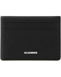 Jil Sander - Grained-Leather Card Holder - Lyst