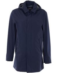 Herno - Zip-Up Hooded Coat - Lyst