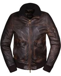 Moorer - Bomber Zip-Up Jacket - Lyst