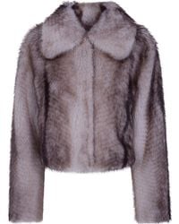 Twinset - Faux Fur Bomber Coat - Lyst
