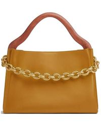 Bottega Veneta - Small Chain Wooden Handle Tote Bag - Lyst