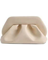 THEMOIRÈ - Medium Bios Ruched-Detail Clutch Bag - Lyst
