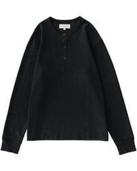 Studio Nicholson - Henley Long Sleeve T-Shirt - Lyst